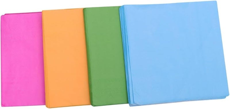 مناديل الكوكتيل 80 حزمة مناديل ورقية ملونة للزفاف حفلة عيد الميلاد - Image 1